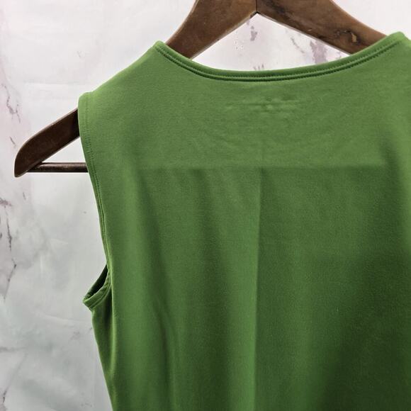 Abercrombie & Fitch Bodysuit Womens Small Green Tank High Neck Thong Soft - Picture 6 of 11